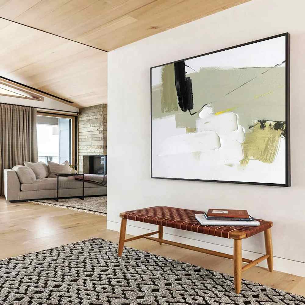 Room Handmade Days Minimalist White Abstract Artwork FR802